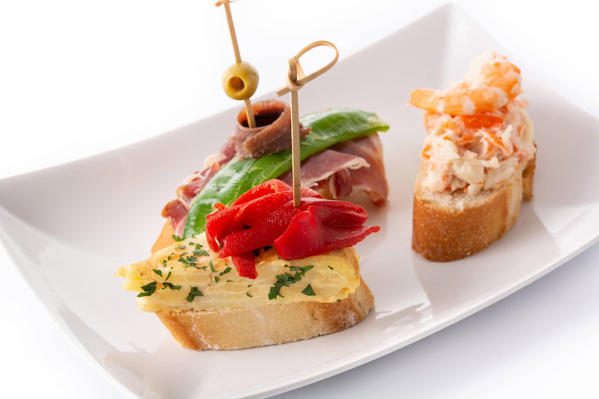 Assiette de bouchées apéritives